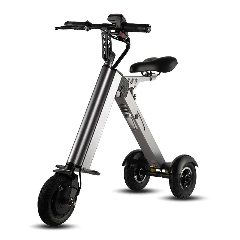 Electric Bicycle Simple Shape Mini E-Bike Three-Wheel Folding