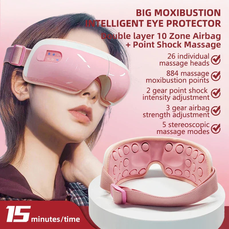 Electric Eye Massager 4D Music Hot Compress Air