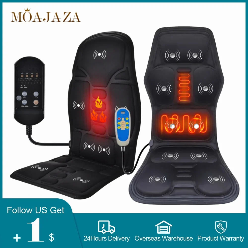 Electric Heating Back Waist Massager for Car Chair