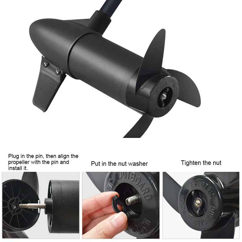 Electric Motor Propeller Accessories Kayak Propeller 2-3 Fan