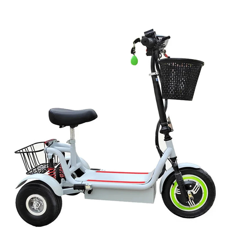 Electric Tricycle 11-Inch 48V 350W 40-50KM Adult Elderly
