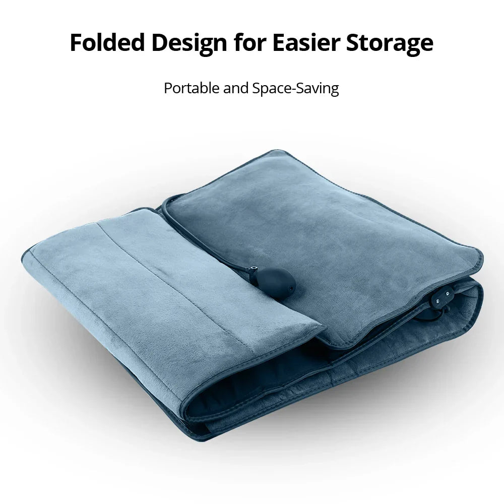 Electric Vibration Body Massage Mattress Inflatable Air Pillow