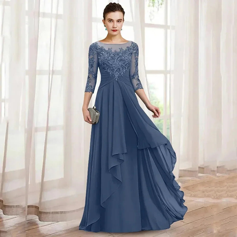 Elegant ALine Mother Of the Bride Dresses Chiffon