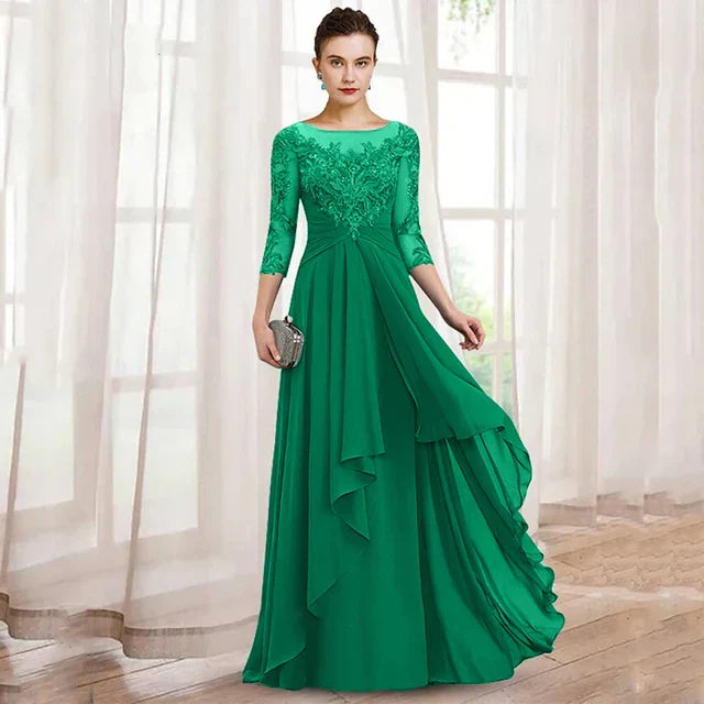 Elegant ALine Mother Of the Bride Dresses Chiffon