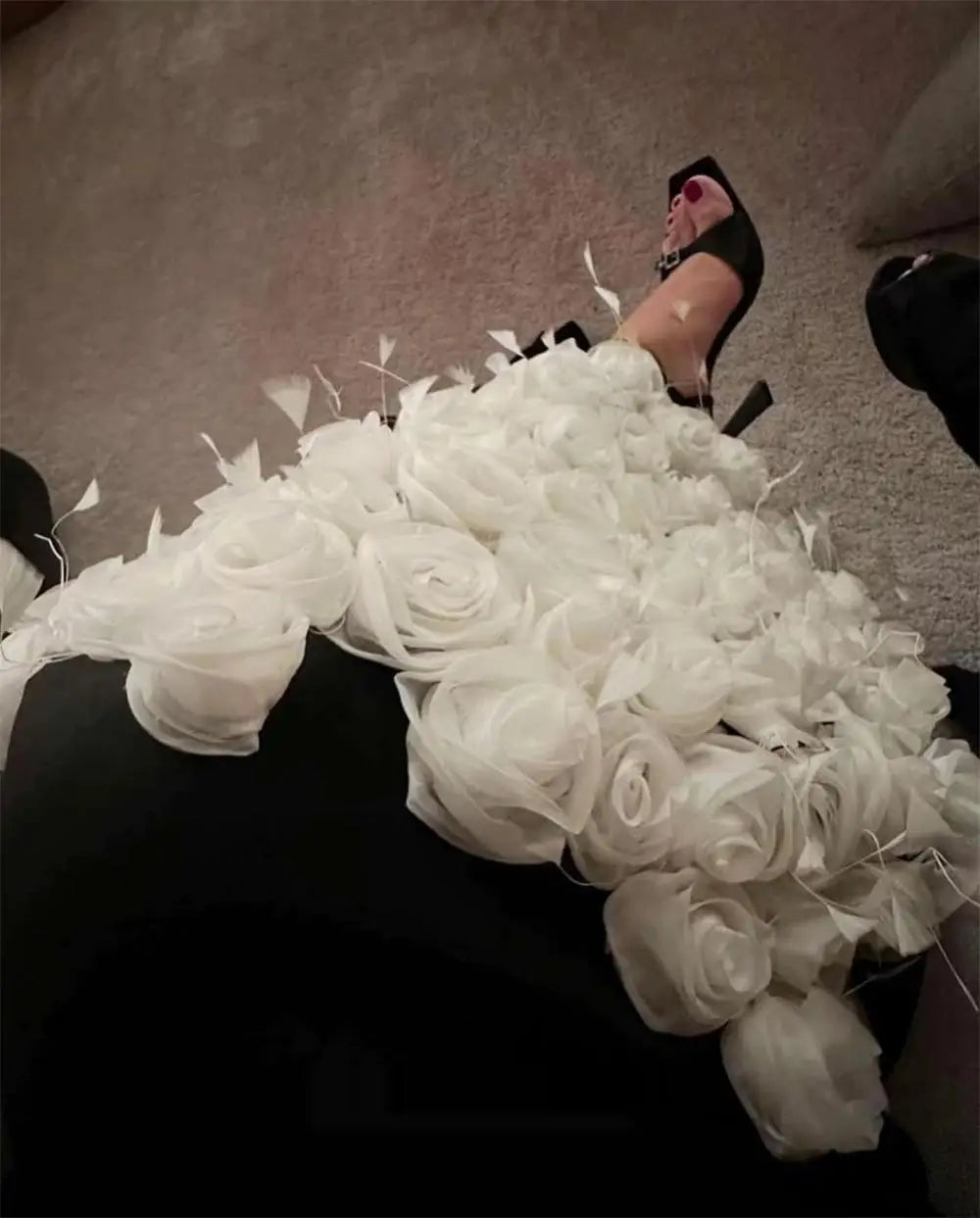 Elegant Fashion Offtheshoulder Sheath Evening Dresses Flower Bolero
