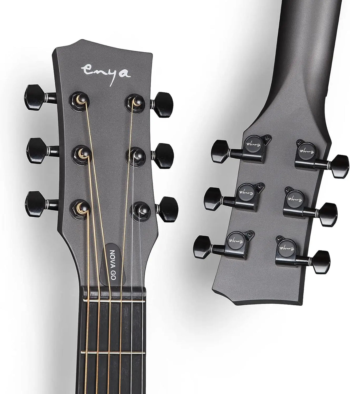 Enya NOVA GO SP1 Electric Guitar Smart Carbon Fiber Acoustic 35 Inch with Pickup, Case, Strap, Cable Travel Guitarra Violão