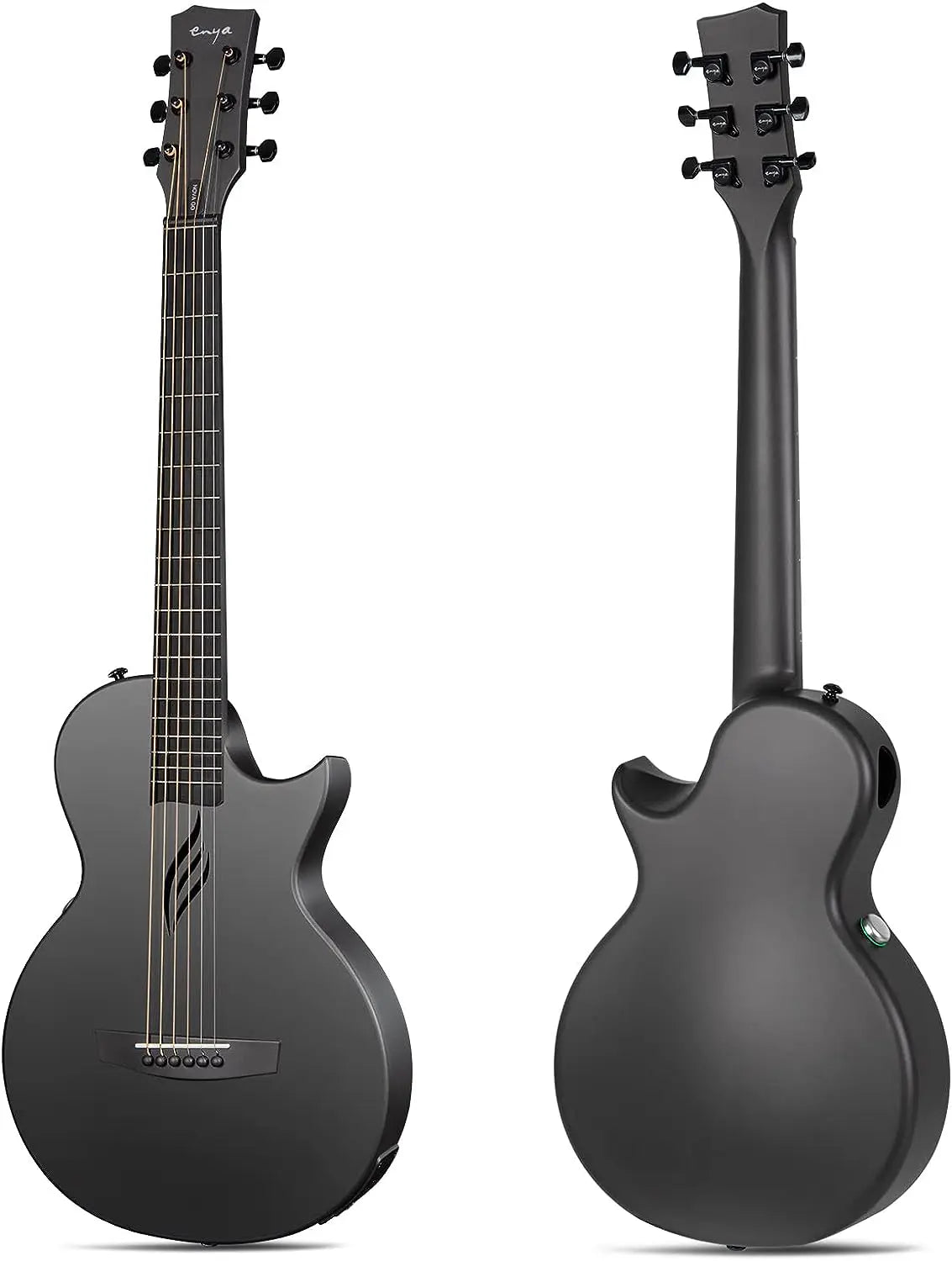 Enya NOVA GO SP1 Electric Guitar Smart Carbon Fiber Acoustic 35 Inch with Pickup, Case, Strap, Cable Travel Guitarra Violão