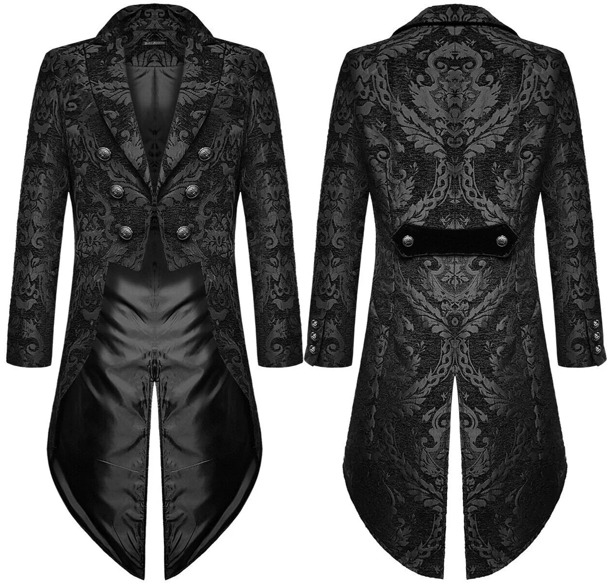 European Clothing Classical Devil Mens Gothic Steampunk Tailcoat