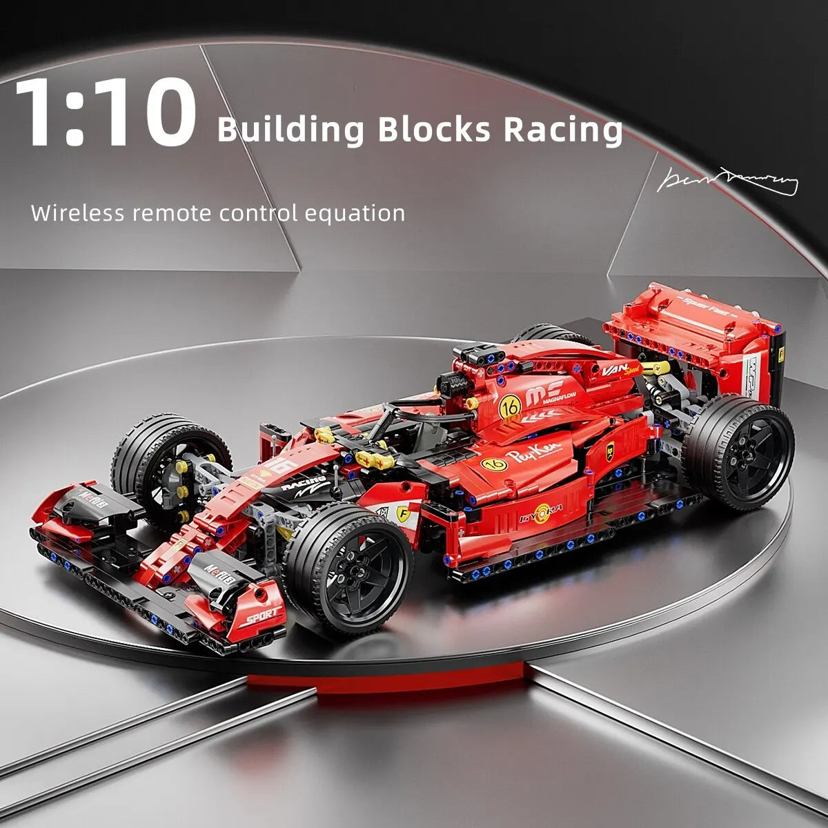 F1 RC Race Cars 1163PCS Building Sets MOC