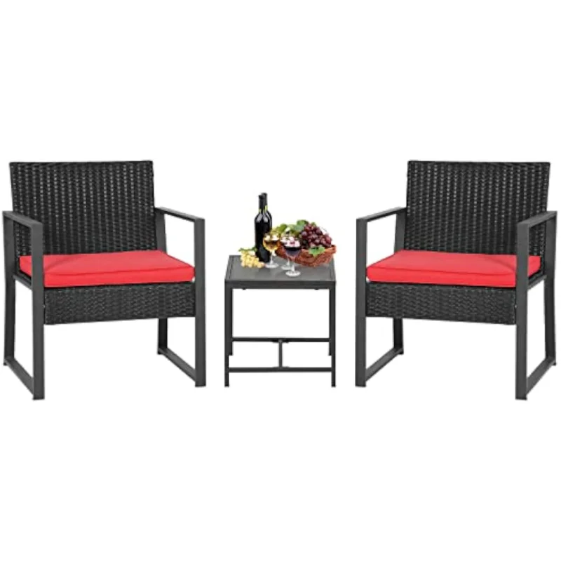 FDW Patio Furniture Sets 3 Piece Outdoor Bistro