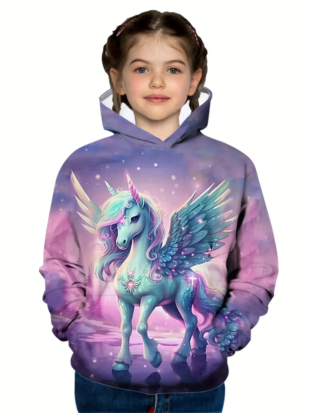 Fall Winter Kids Adorable Pony 3D Print Thick