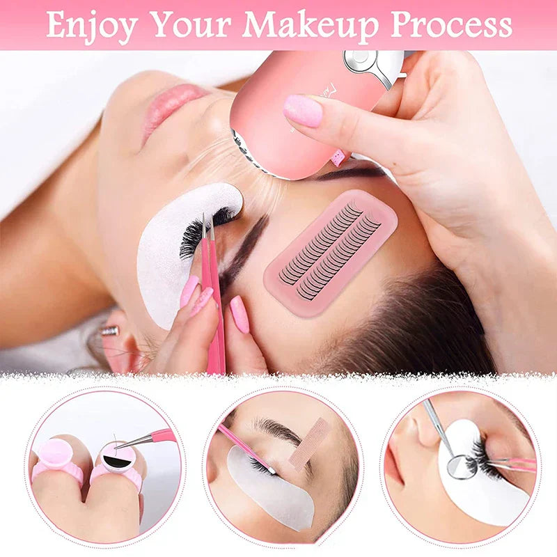 False Eyelash Extension Kit Set Beginner Mannequin Head