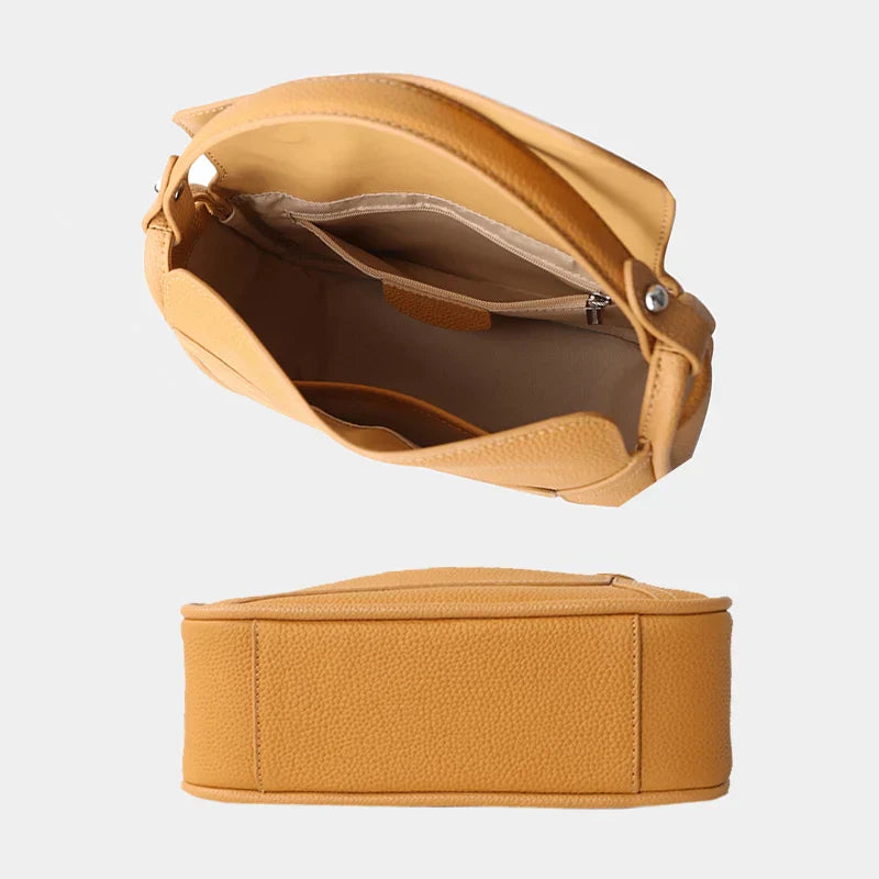 Famicare Women Handbag Cowhide Real Leather Small Lady