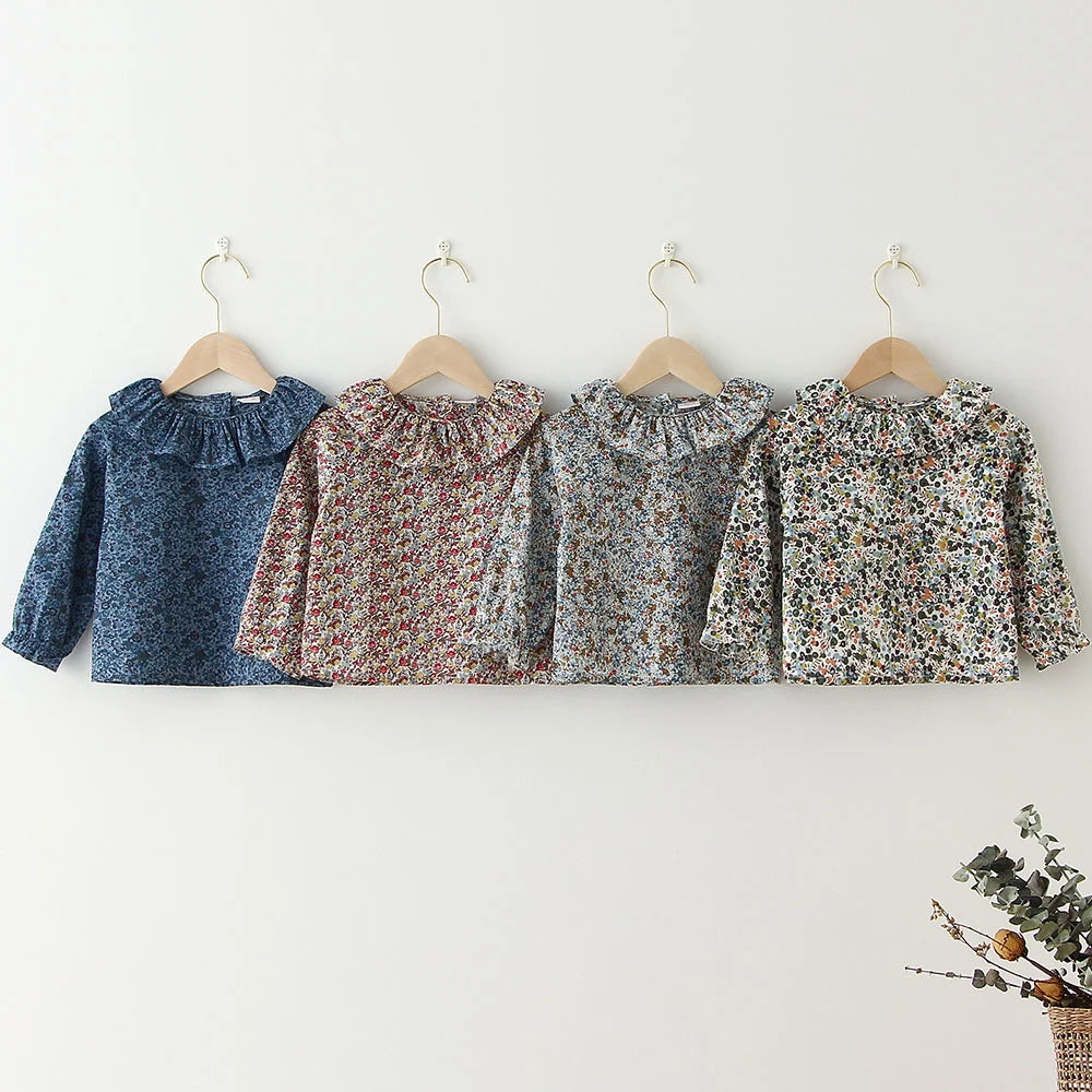 Fashion Baby Girl Cotton Blouse Infant Toddler Girl