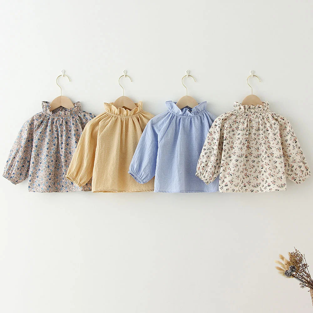 Fashion Baby Girl Cotton Blouse Infant Toddler Girl