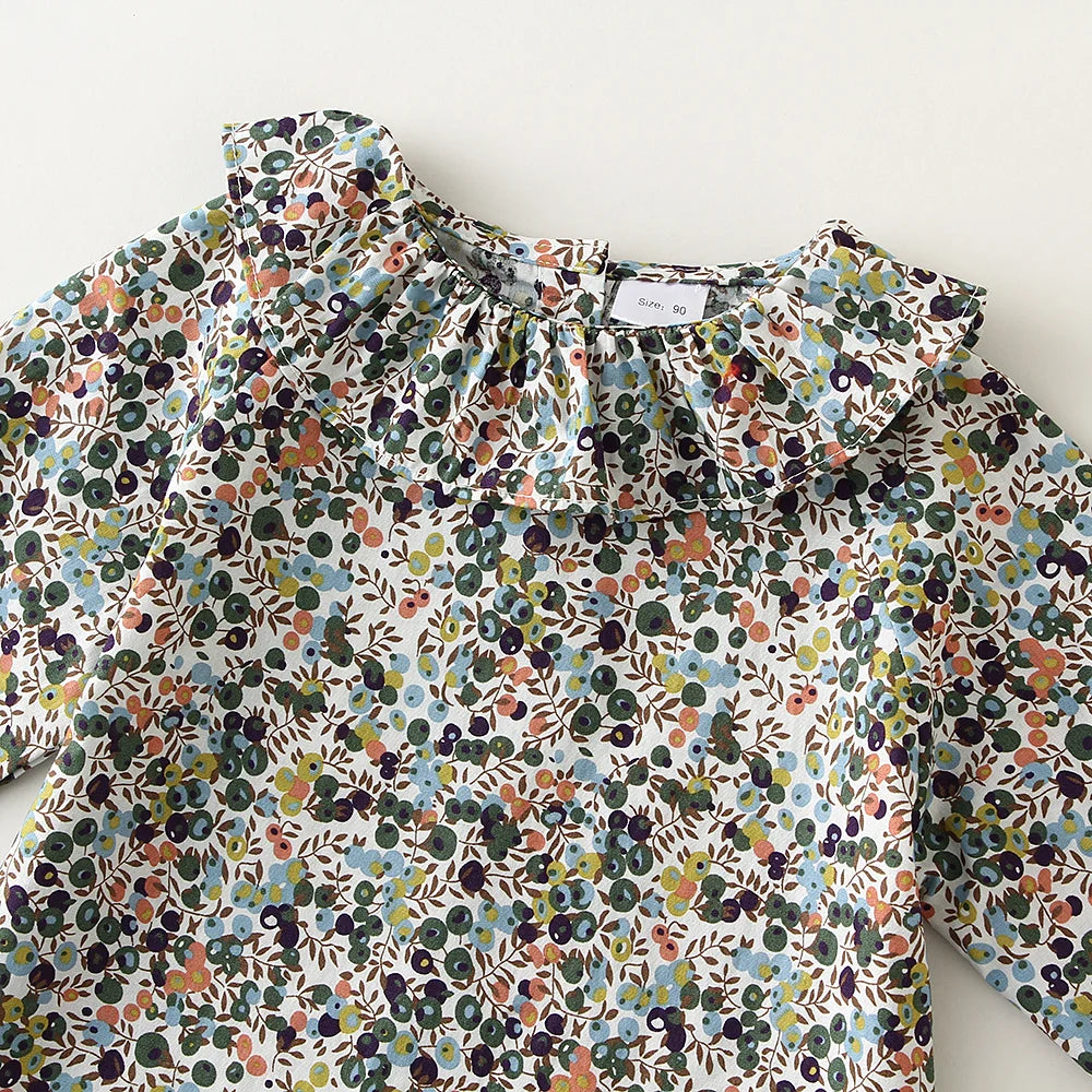 Fashion Baby Girl Cotton Blouse Infant Toddler Girl