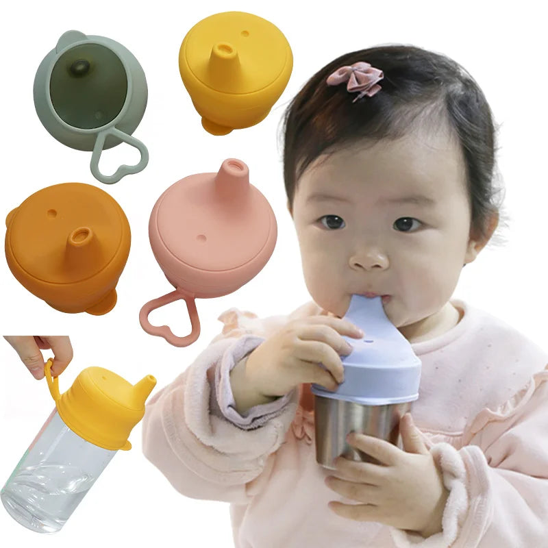 Fashion Baby Silicone Pacifier Cup Lid Children's Learning