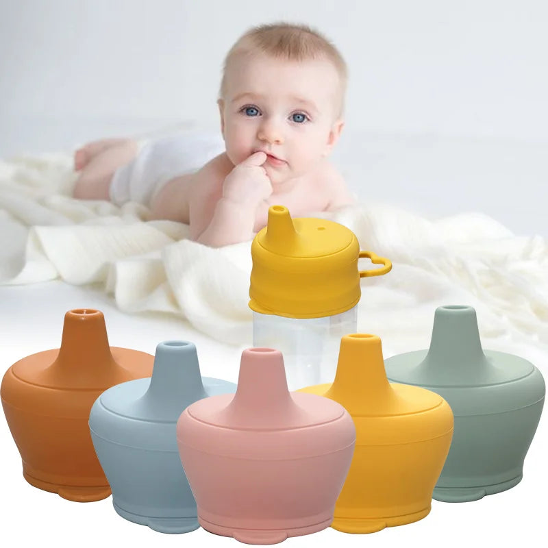Fashion Baby Silicone Pacifier Cup Lid Children's Learning