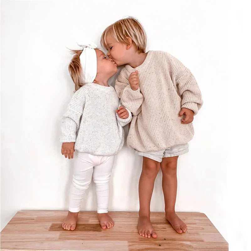 Fashion Baby Sweater Clothes Soft Knitted Loose Sweater