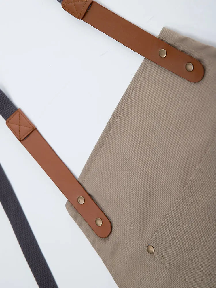 Fashion Canvas kitchen Aprons For Woman Men Chef