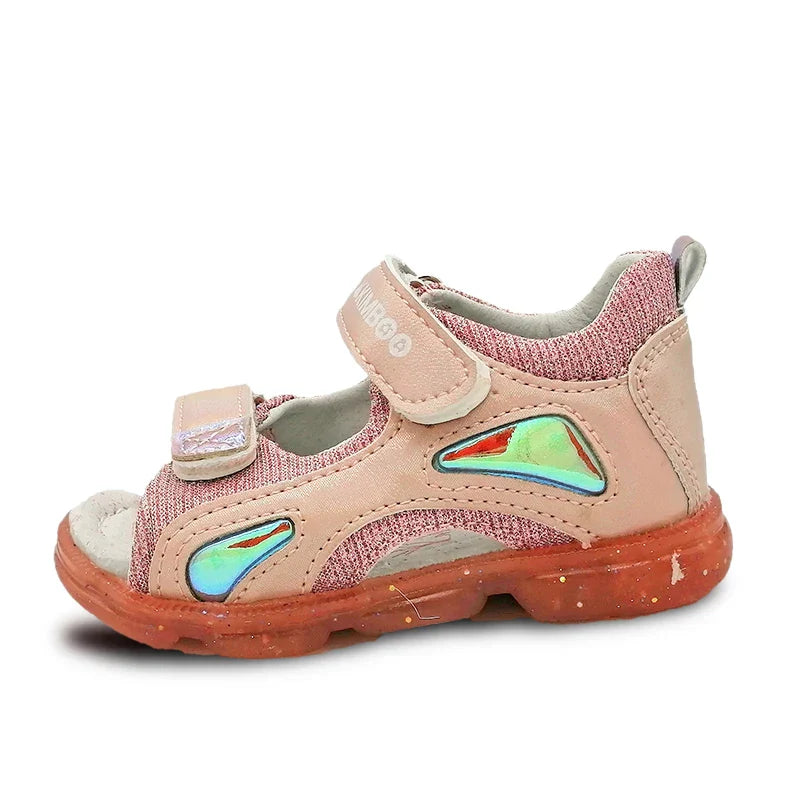 Fashion Leather Orthopedic Girl Sandals antiskid Children Shoes,