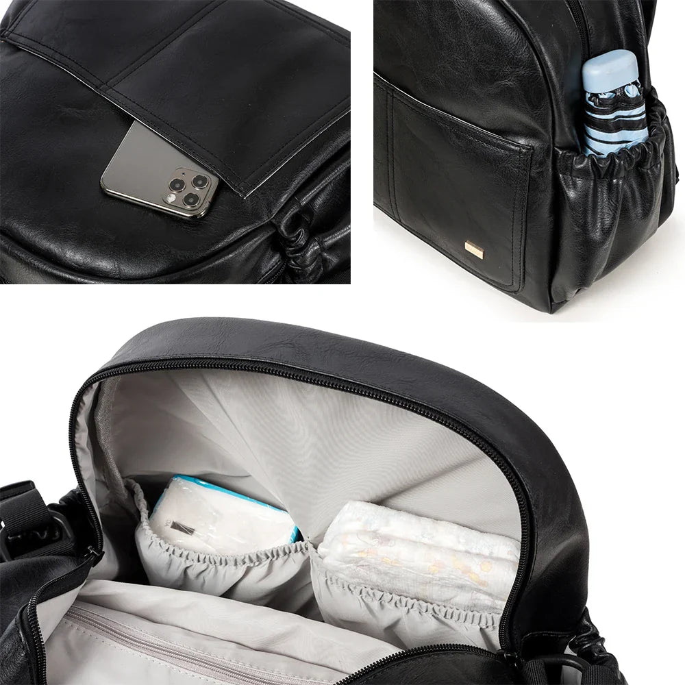 Fashion Maternity Nappy Changing Bag for Mother Black