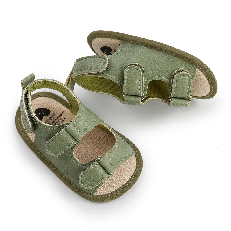 Fashion PU Leather Baby Boys Girls Shoes Summer