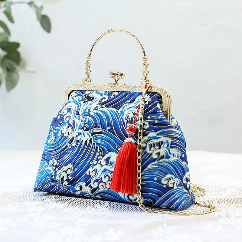 Fashion Vintage Fringe Bag Small Shell Bags Chain