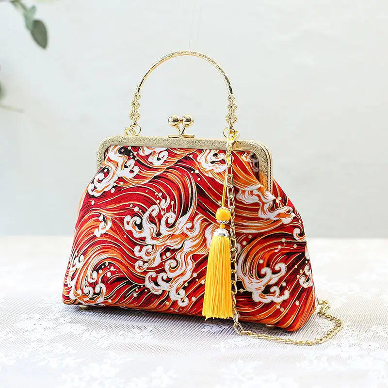 Fashion Vintage Fringe Bag Small Shell Bags Chain