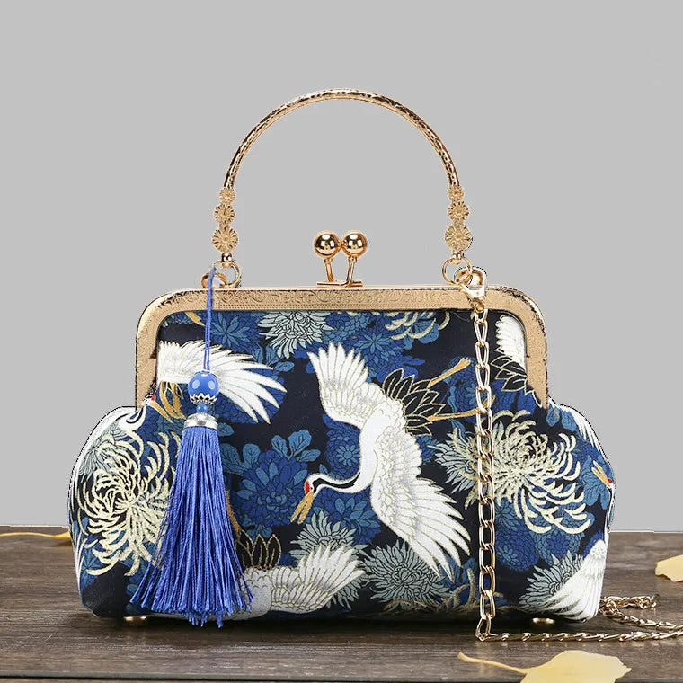Fashion Vintage Fringe Bag Small Shell Bags Chain