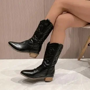 Fashion Women 2023 Cowboy Short Ankle Boots