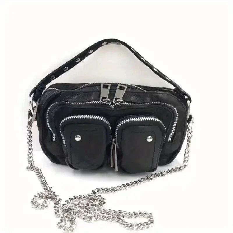 Fashion Women Handbag Leopard Leather Shoulder Bags Female