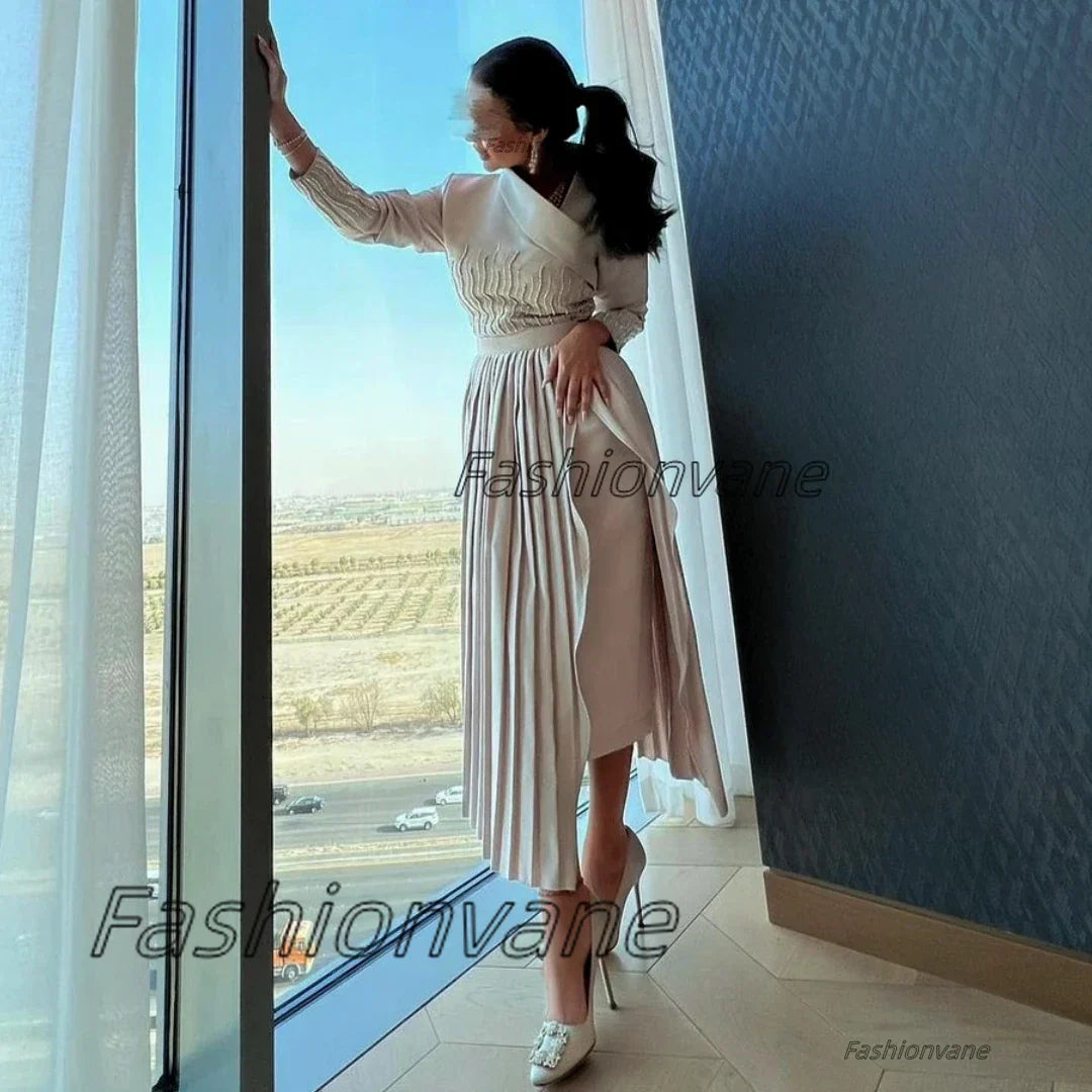 Fashionvane Saudi Arabia Women Wear Long Sleeves Prom