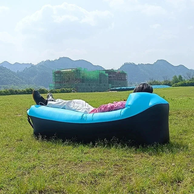 Fast Inflatable Sofa Camping Air Lounger Beach Sleeping