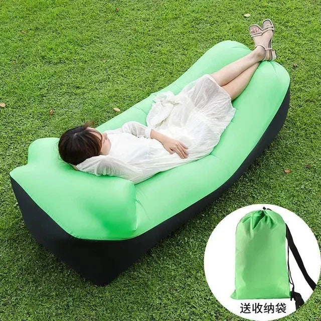 Fast Inflatable Sofa Camping Air Lounger Beach Sleeping
