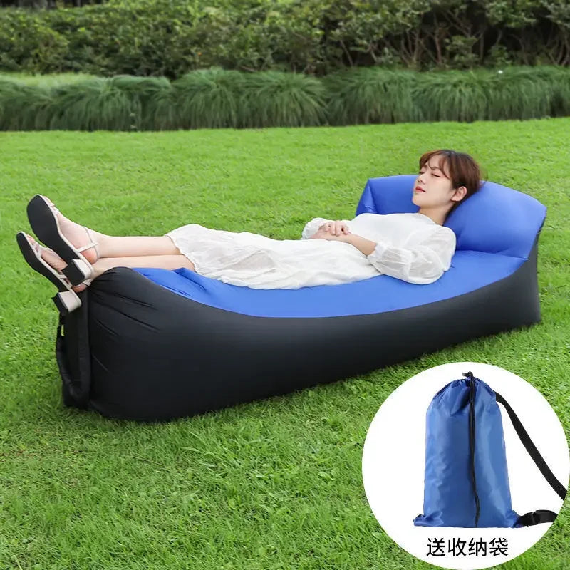 Fast Inflatable Sofa Camping Air Lounger Beach Sleeping