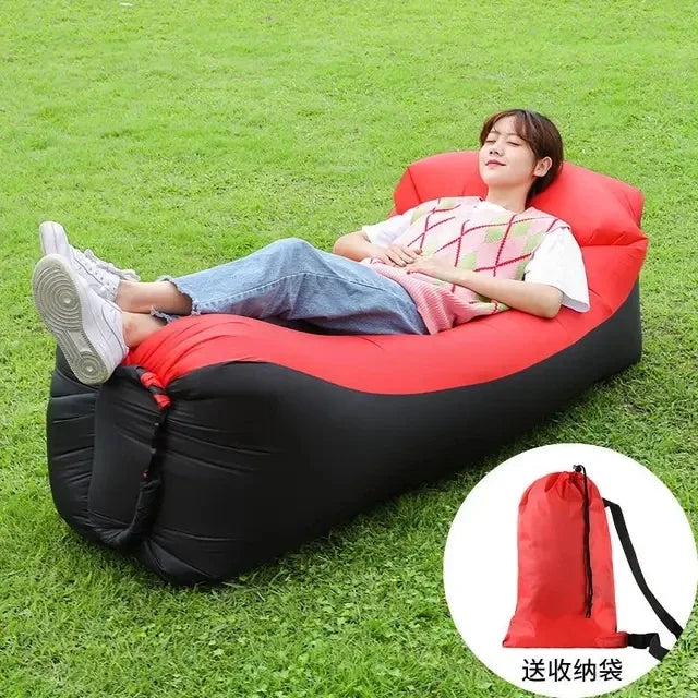 Fast Inflatable Sofa Camping Air Lounger Beach Sleeping