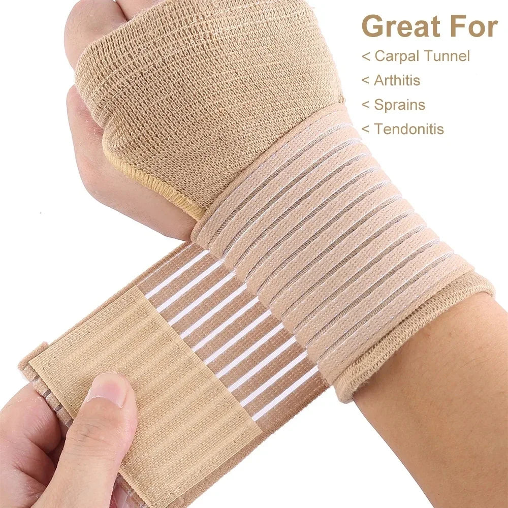 Fitness Elastic Wrist Guard Wristband Arthritis Sprain Band