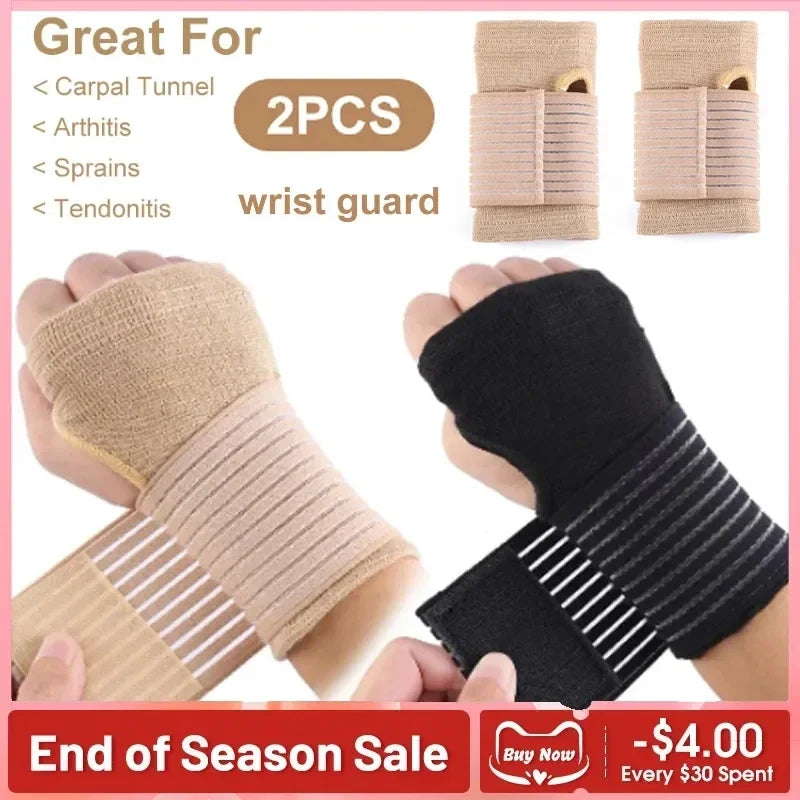 Fitness Elastic Wrist Guard Wristband Arthritis Sprain Band