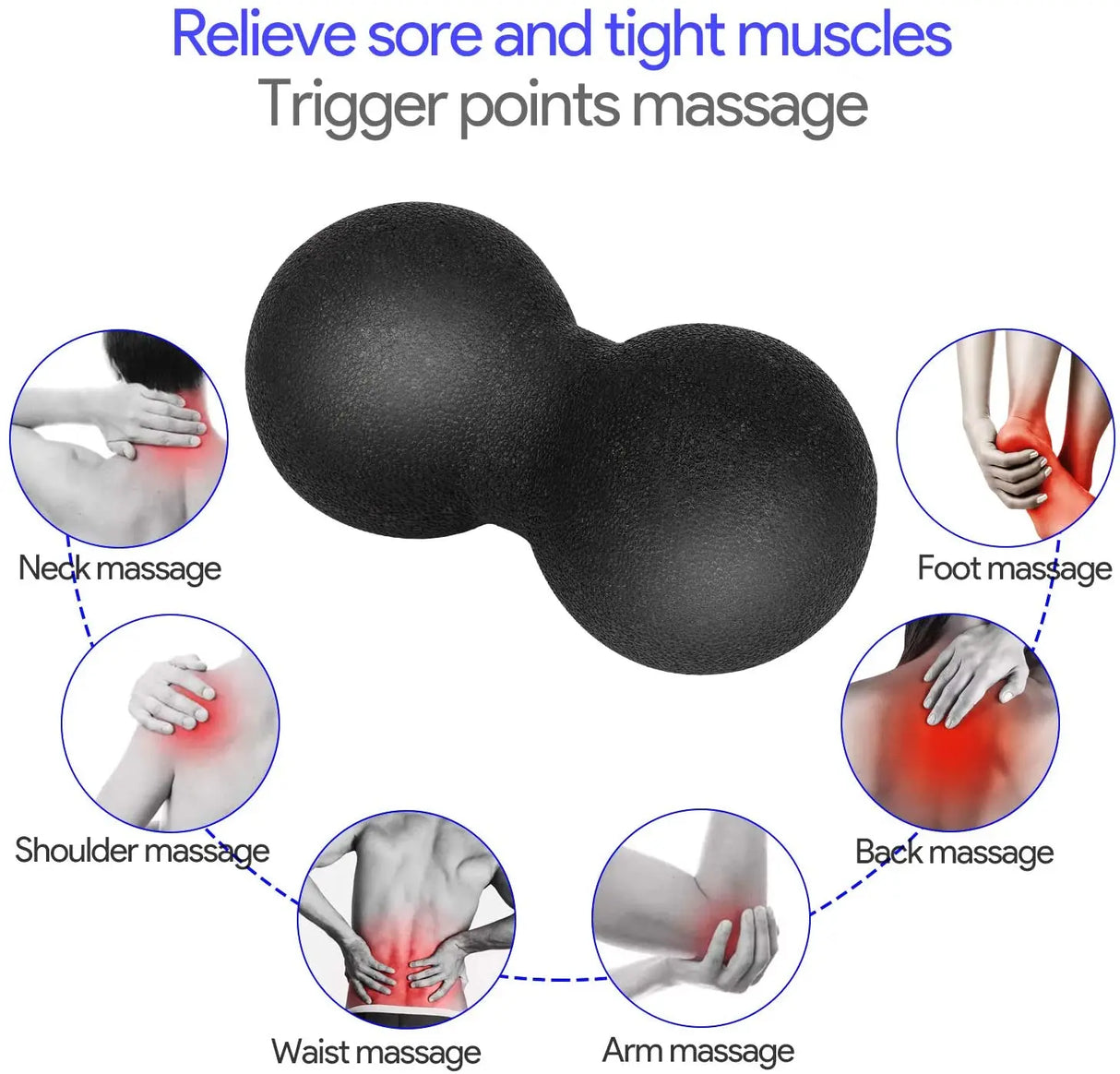 Fitness Massage Ball Fascia Relaxation Exercise Balls Set