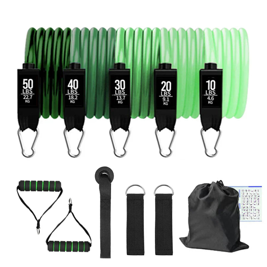 Fitness Resistance Bands Set Yoga 5 Tube Workout