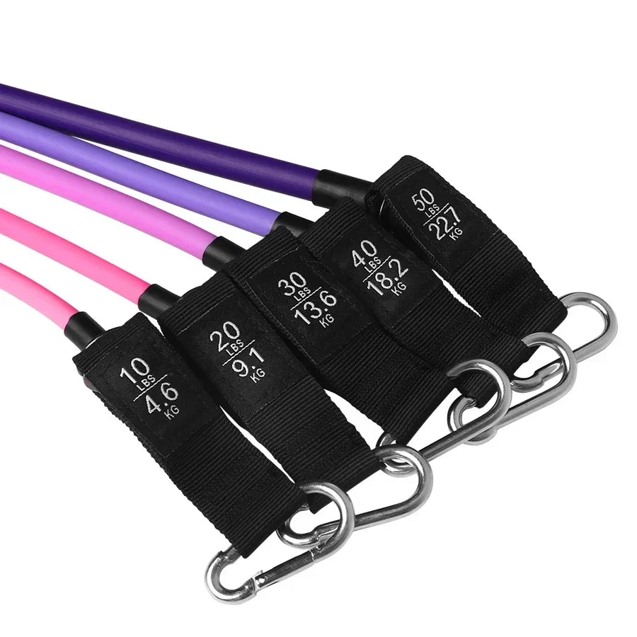 Fitness Resistance Bands Set Yoga 5 Tube Workout