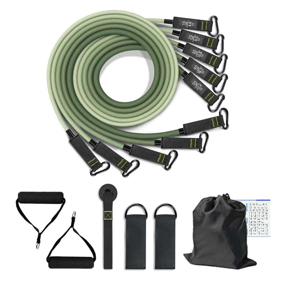 Fitness Resistance Bands Set Yoga 5 Tube Workout