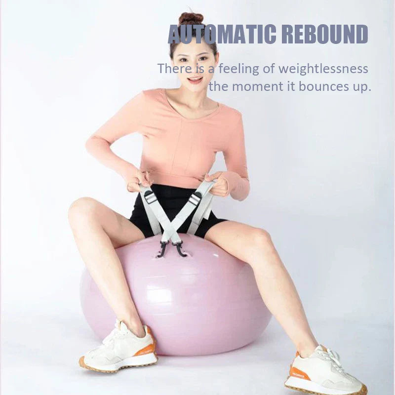Fitness Yoga Ball with Training BeltPVC Thickened Inflatable