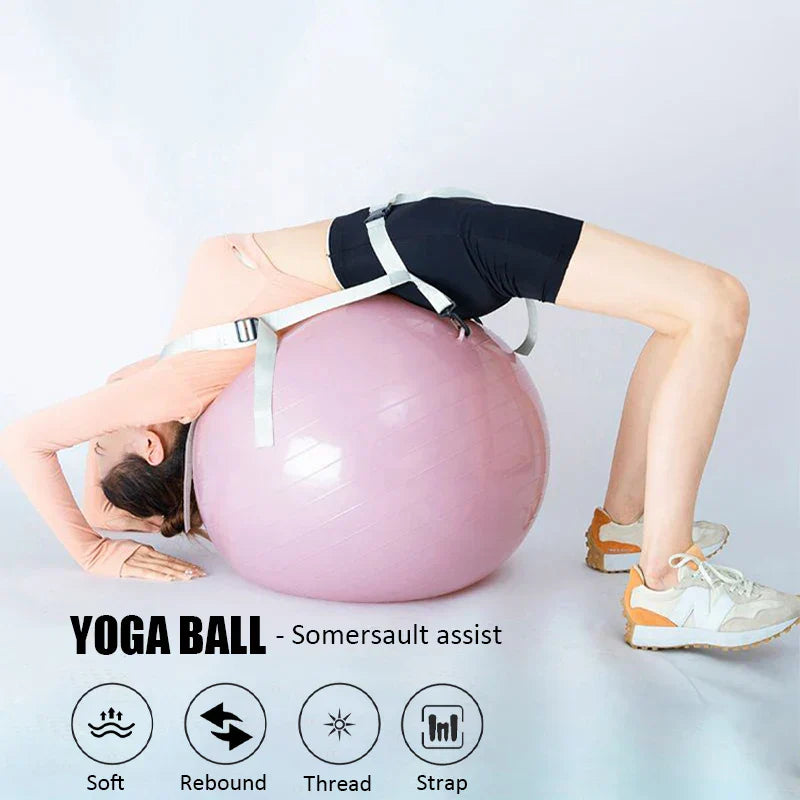 Fitness Yoga Ball with Training BeltPVC Thickened Inflatable