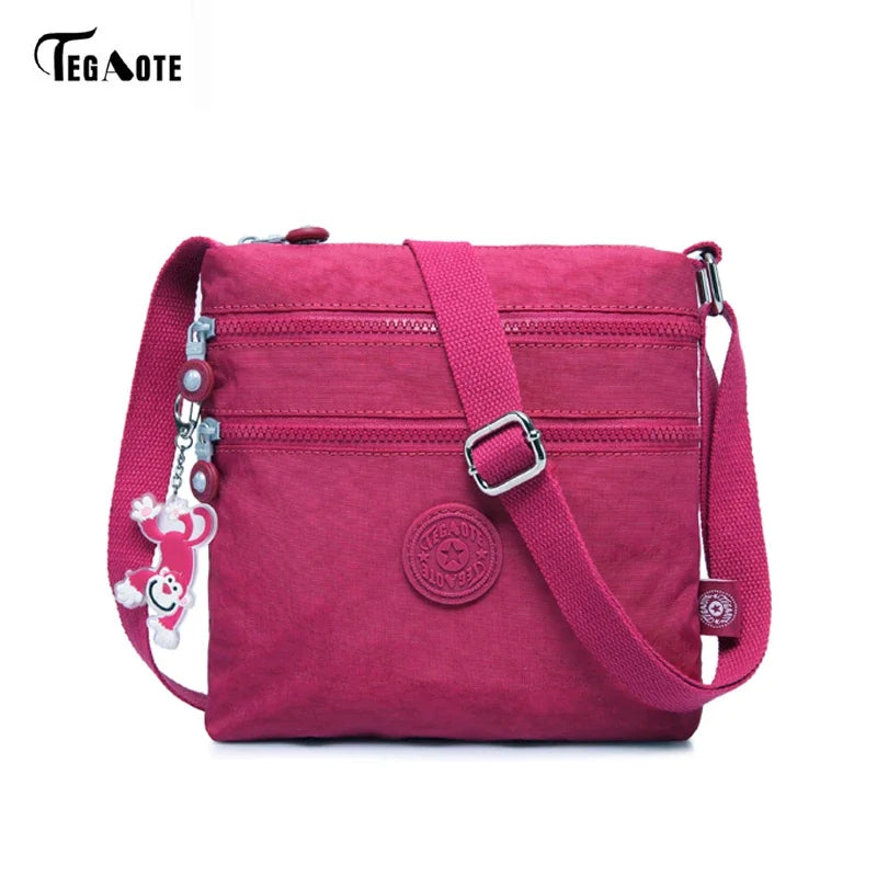 Floral Women Messenger Bag Nylon Women Shoulder Crossbody Bags Female Fashion Ladies Handbags School Bags Sac à main purse bolsa