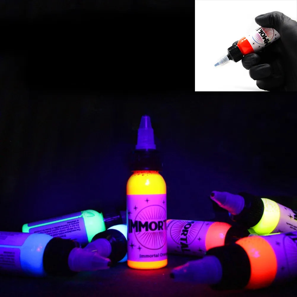 Fluorescent Tattoo Pigment 8 Colors Purple Light Professional