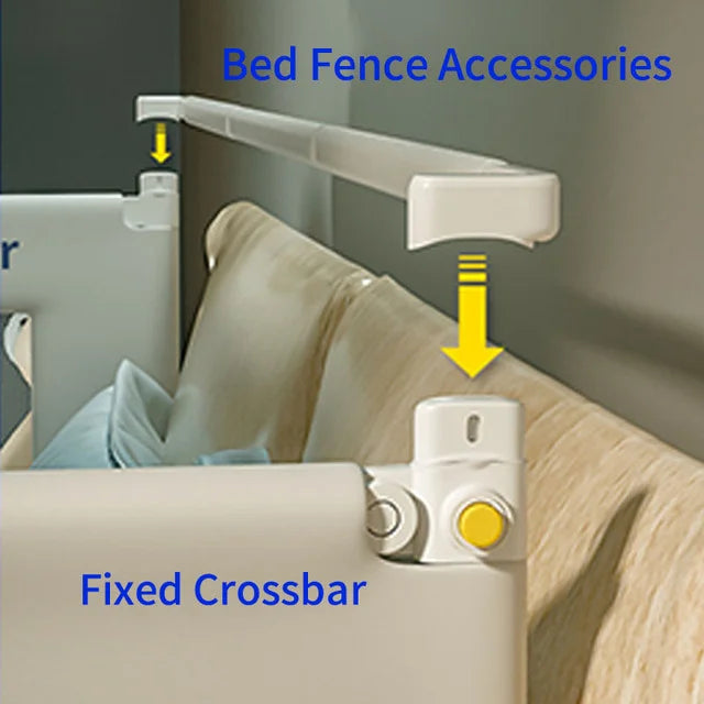 Foldable Baby Protective Playpen Fence Bed Rail Guardrail