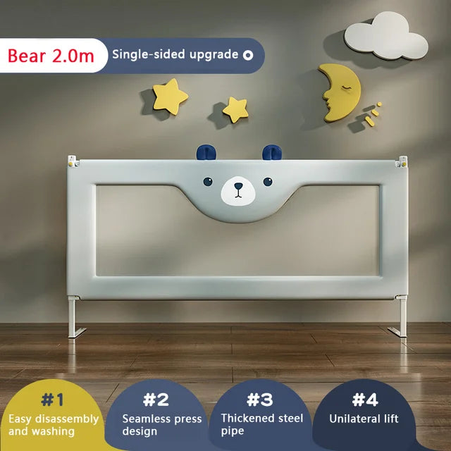 Foldable Baby Protective Playpen Fence Bed Rail Guardrail