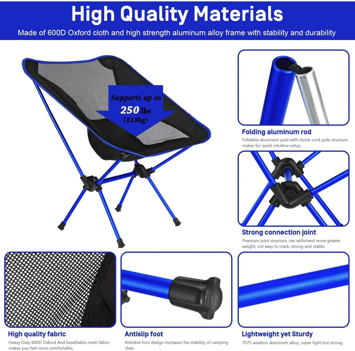 Folding Chair Ultralight Detachable Portable Lightweight Chair Folding